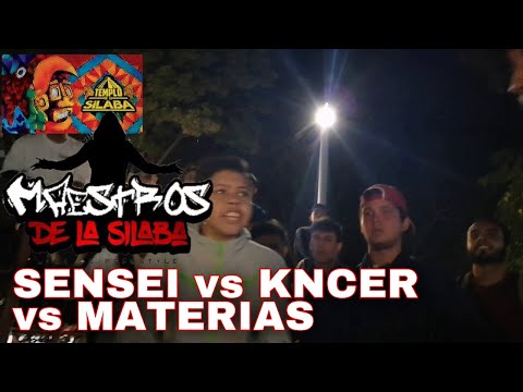 SENSEI vs KNCER vs MATERIAS - Octavos | Maestros de la Sílaba