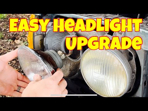 W123 Mercedes Hella H4 Headlight Conversion