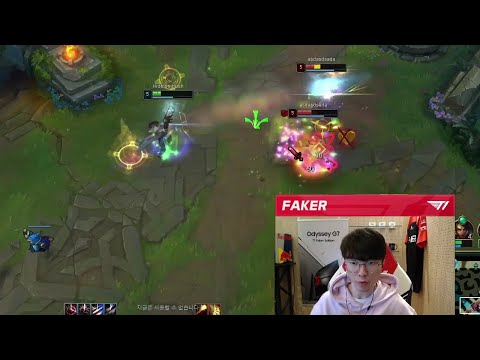 T1 Faker Lucian 1vs1 LeBlanc