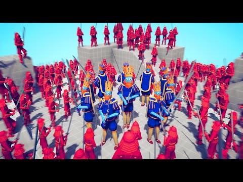 10x KING 🔥 vs ⚔️ 200x MELEE ARMY / Totally Accurate Battle Simulator ( TABS )