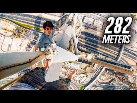 Dangerous 282 Meter Skyscraper Climb in Dubai 😲