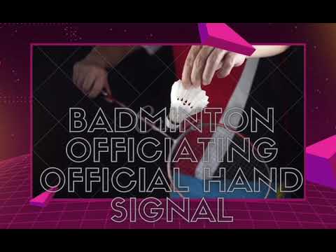 Badminton Officiating Official Hand Signal (Umpire, Service Judge and Line Judge)