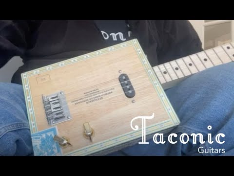 Taconic #213 4 String Electric Cigar Box Guitar - Saint Luis Rey Vendome - Video image 17
