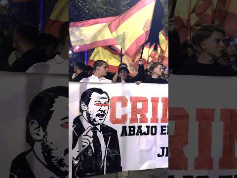 Cánticos de «Puente, asesino» y cargas policiales en la protesta frente al Ministerio de Transportes
