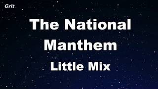 The National Manthem - Little Mix Karaoke 【No Guide Melody】 Instrumental