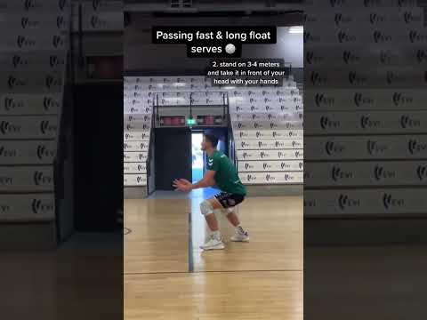 How to pass long float serves 🏐🔥 #shorts #volleyball