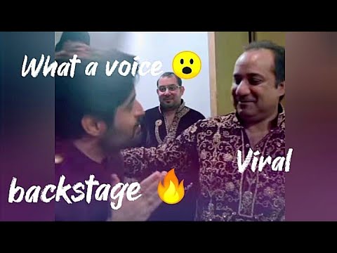 || Rog jaane  || Rahat Fateh Ali Khan || viral video ||back stage performance
