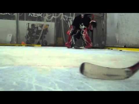 David Herman Training at Stauber's Goal Crease.