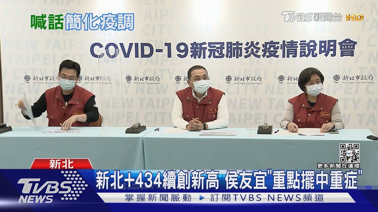 新北+434續創新高 侯友宜「重點擺中重症」