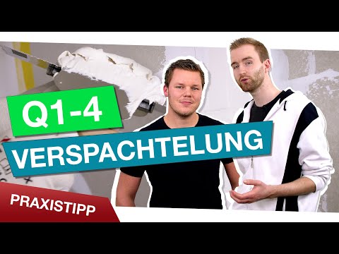 Q1-4 Verspachtelung: Glatte Wände im Handumdrehen