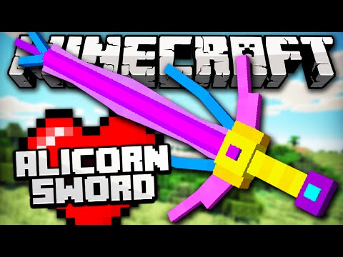 Piu - THE ALICORN SWORD - Espada mais longa no MINECRAFT! - Minecraft Mythical Creatures Mod Review