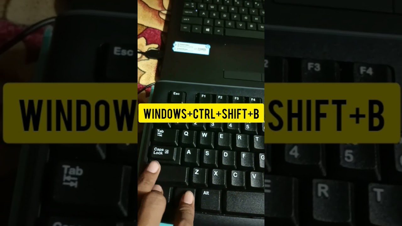 windows+ctrl+shift+b not working ? #shorts #viral