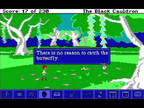 Let's Play The Black Cauldron: Point and Click Part 4 - Lute and Butterfly