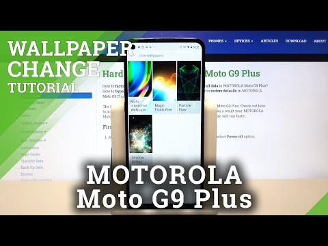 How to Download Live Wallpaper on Motorola Moto G9 Plus - Particle Flow