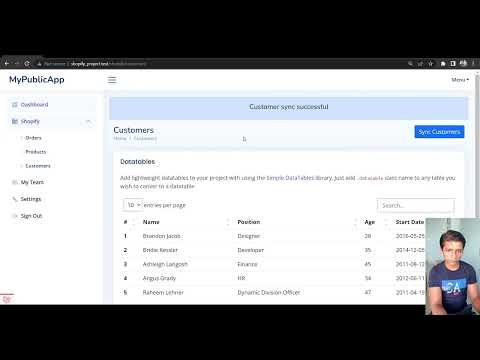 Shopify GraphQL API + Laravel | Sync Customers in Database