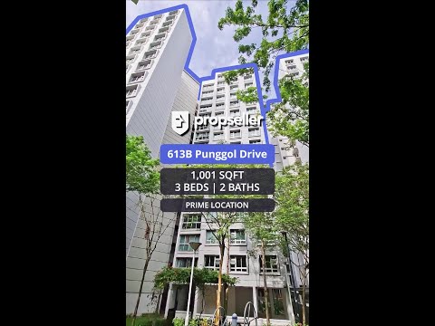 613B Punggol Drive, 613B Punggol Drive, 3 Bedrooms, 1,001 sqft, HDB Flat For Sale, by JOHN YEO, 500174395 - PropertyGuru.com.sg