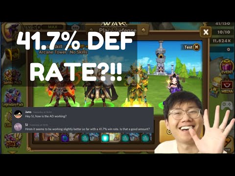 I Got His ARENA DEFENSE RATE Up To 41%! - ACCOUNT IMPROVEMENT -  SUMMONERS WAR