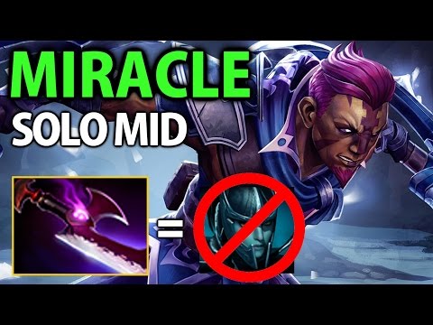 Miracle- Dota2 [Anti Mage] Solo Mid vs Invoker- Silver Edge