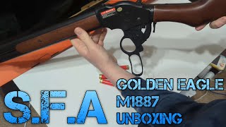 [SFA] Golden Eagle M1887 (8703) Underlever gas Shotgun Unboxing!
