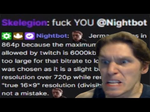 jerma BEEFS with nightbot (EMOTIONAL)