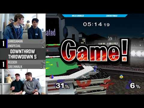 DTTD #5 SSBM - Dansdaman & Unspecial Vs. Reesch & Greenwalk - Doubles Losers Finals