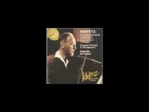 Jascha Heifetz - Castelnuovo Tedesco Violin Concerto No.2   - 1st movement - "The Prophets" - Part 1
