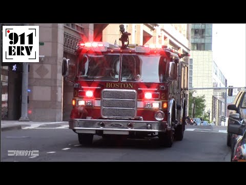 Boston Fire Engine 20 Responding