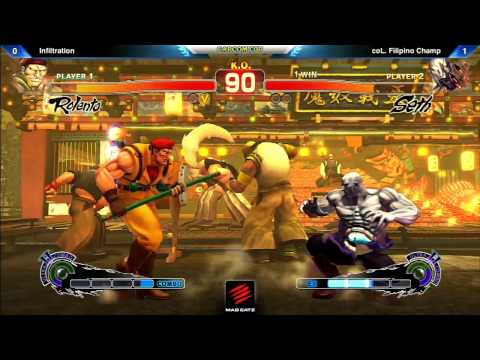 USF4 Infiltration vs coL Filipino Champ - Capcom-Cup 2013 - new stages!!!