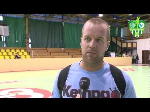 Bakos Dávid interjú (FTC-PLER Budapest - Kecskeméti KSE) 2012.05.18.