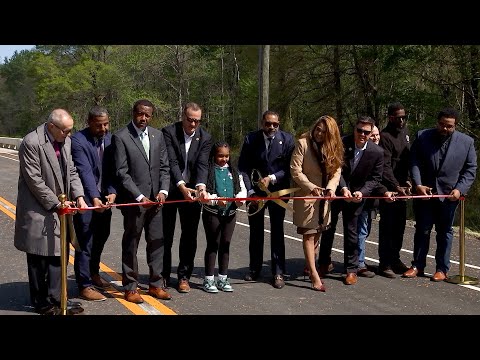 Ribbon cutting to reopen Wilkinson Road - April 8, 2025