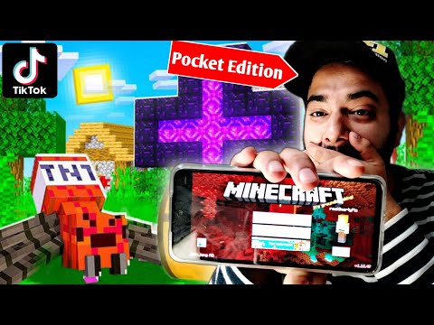 Trying Viral TikTok Hacks in Pocket Edition Minecraft...#6