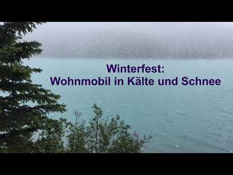 Winterfest: Wohnmobil in Kälte und Schnee