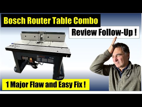 Tool Tips & Reviews-Update:  Bosch Router Table Combo has 1 Major Flaw with Easy Fix!