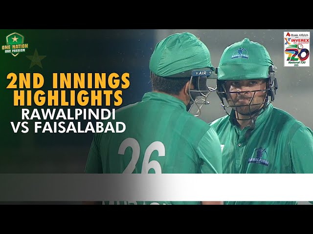 2nd Innings Highlights | Rawalpindi vs Faisalabad | Match 15 | National T20 Cup 2025 | PCB | MA2A