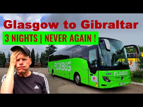 NEVER TRY THIS !  4 coaches / 3 nights Glasgow to Gibraltar. This was a rough journey.