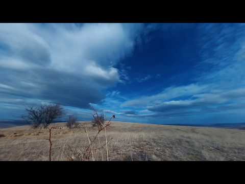 Strong wind clouds over Agriș Hill, near Cluj-Napoca. March 1, 2020.