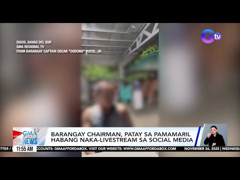 Barangay chairman, patay sa pamamaril habang naka-livestream sa social media | Balitanghali