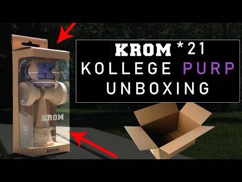 UNBOXING the KROM *21 KOLLEGE PURP Limited Edition Kendama!