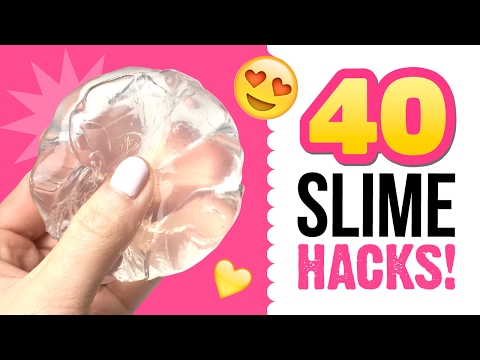 40 DIY Slime Hacks!!! EVERYTHING You Must Know About Making Slime! Video