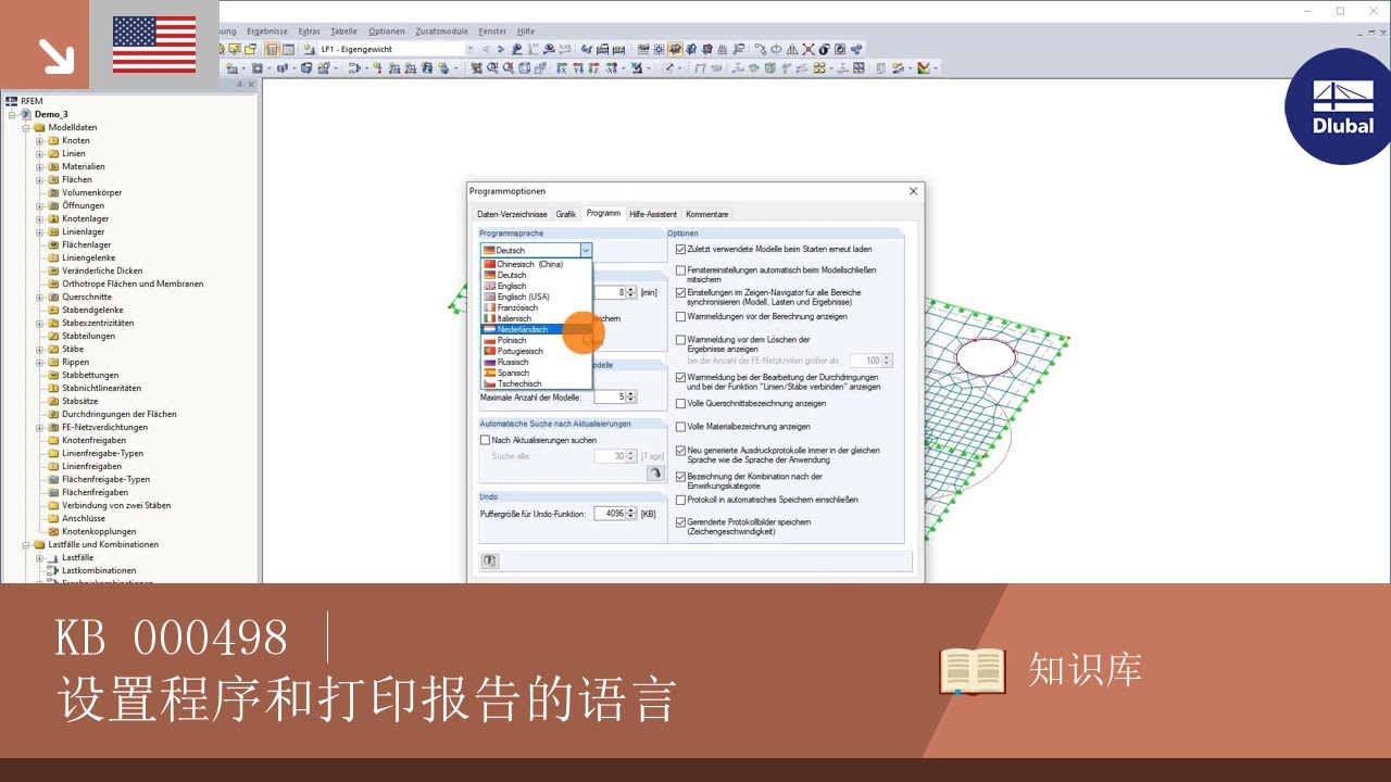 KB 000498 | 设置程序和打印报告的语言