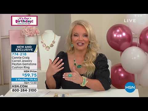 Connie Craig Carroll Jewelry Peyton Gemstone Cushion Ring