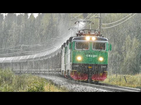 Autumn on the Swedish Railway part 17 - Trains in Skinnskatteberg