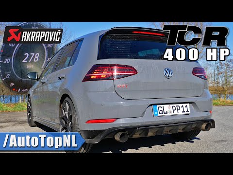 400HP VW Golf GTI TCR MK7.5 | 100-200 POV AUTOBAHN & AKRAPOVIC SOUND by AutoTopNL