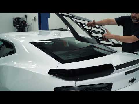 2016-2021 Camaro Rear Window Louver/Valance by Glassskinz - Phastek