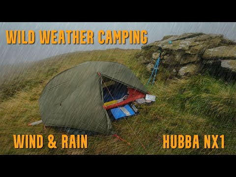 Wild Weather Camping | Wind & Rain | MSR Hubba NX1 | 2021
