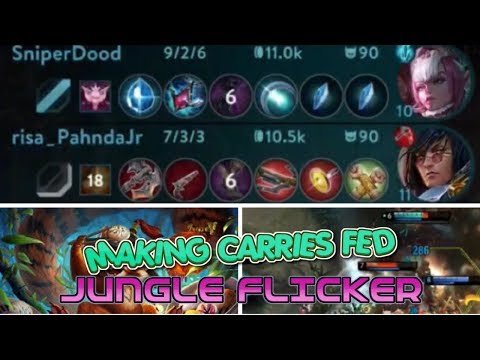 GETTING LANERS FED WITH JUNGLE FLICKER VAINGLORY 5V5 4.1 TIPS AND TRICKS