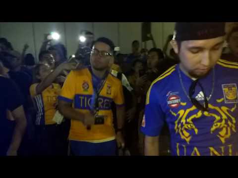 "La Murga de Tigres - salida del Tigres vs Puebla j1" Barra: Libres y Lokos • Club: Tigres