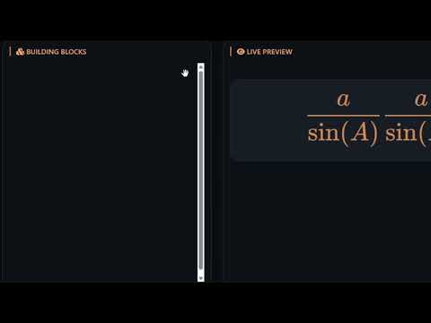 DiTeX · Visual LaTeX Equation Builder 소개 영상