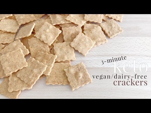 Keto 3-minute Vegan Dairy-free Crackers