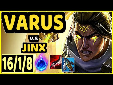 VIPER (VARUS) vs JINX - 16/1/8 KDA BOTTOM ADC CHALLENGER GAMEPLAY - KR